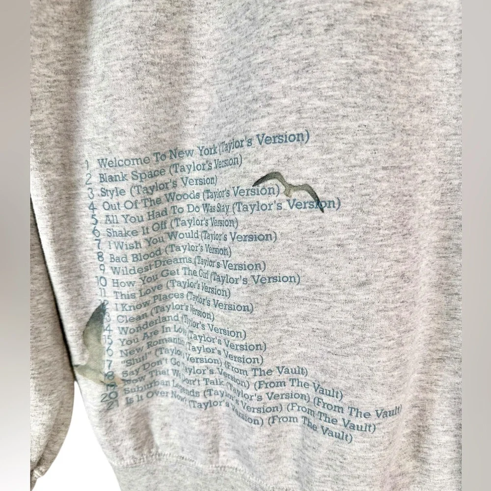 Taylor Swift Spotify Fans First Heather Gray 1989 (Taylor's Version) sweatshirt - Picture 4 of 6